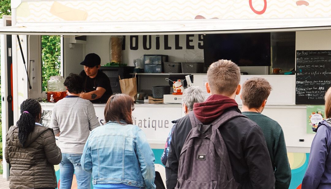Photo de l'équipe pendant le service