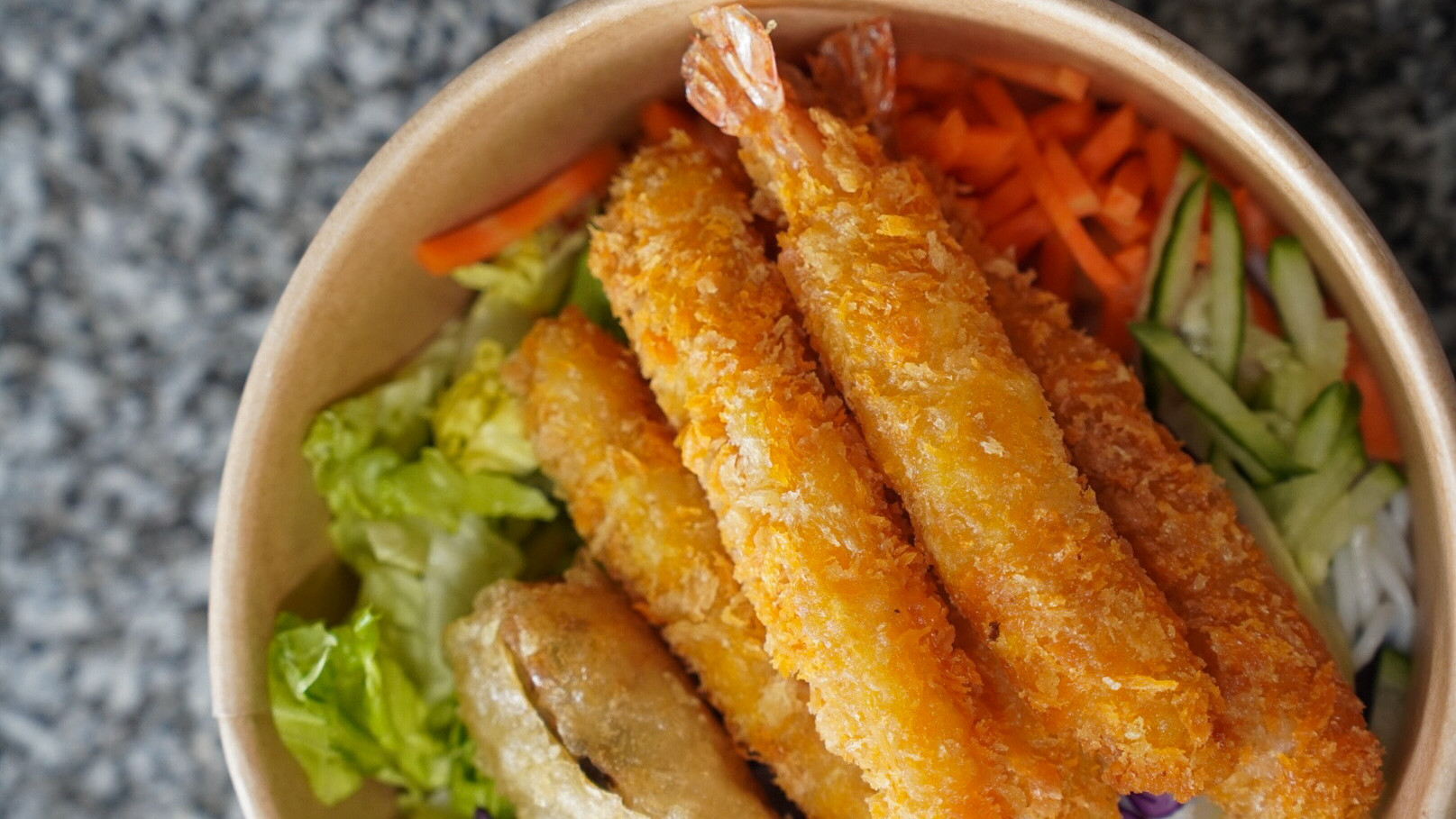 Bo Bun au poulet pané